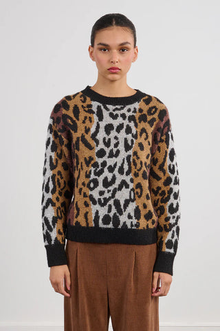 Leopard Knitted Sweater