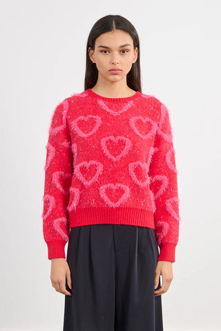 Dezi Knitted Heart Sweater