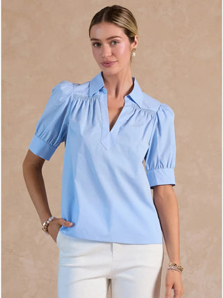 The Miranda Printed Short Sleeve Blouse