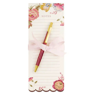 Laura ashley List Pad with Pen -- Romantic Cottage Floral