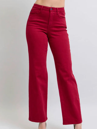 Heart Shaped Back Pockets High Waisted 90's Straight