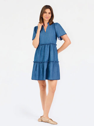 The Ivy Mini Chambray Dress