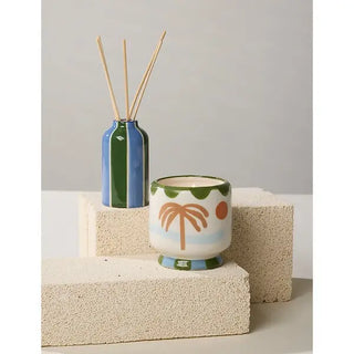 A Dopo 4 Fl oz (118mL) Handpainted Diffuser - Misted Lime