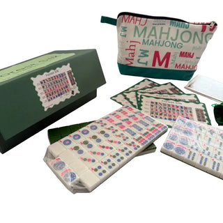 Forest Silk Green American Mahjong Tile Set