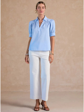The Miranda Printed Short Sleeve Blouse