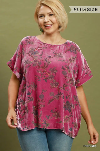 The Amara Front Lining Round Neck Sleeveless Printed Top