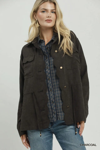 The Babs Utility Scallop Trim Jacket