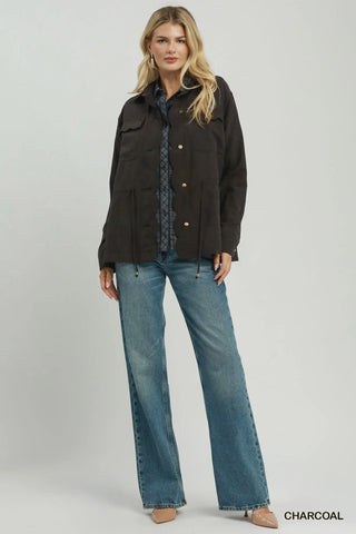 The Babs Utility Scallop Trim Jacket
