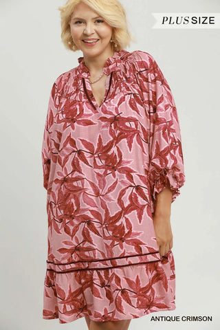 The Tatum Floral Print Smocked Ruffle Tiered Dress