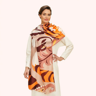 Printed Thrill of the Tiger Scarf