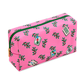 Mahjong Tiles Zip Pouch in Pink