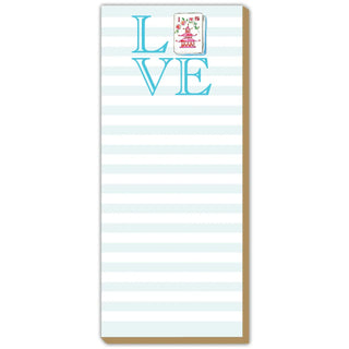 Handpainted Mahjong Cocktails Skinny Notepad