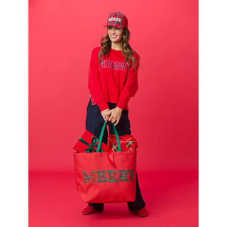 Merry Gifting Tote Red