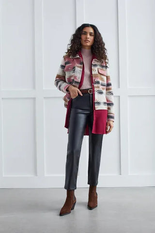 Cropped Southwestern Shacket