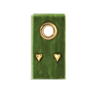 Simple Heart Studs- Gold