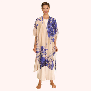 Beach Wrap Around - China Blue Blooms