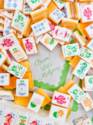 The Palm Royale Mahjong Tile Collection and Matching Mat