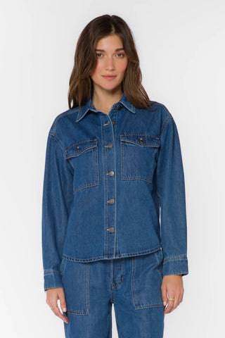 Clarise Blue Shacket