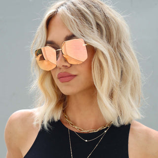 Bree Gold Peach Mirror