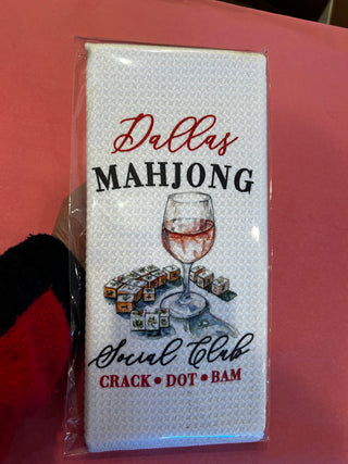 Dallas Mahjong Club Tea Towel