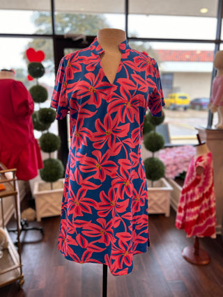 Tiki Time Pink Montauk Dress