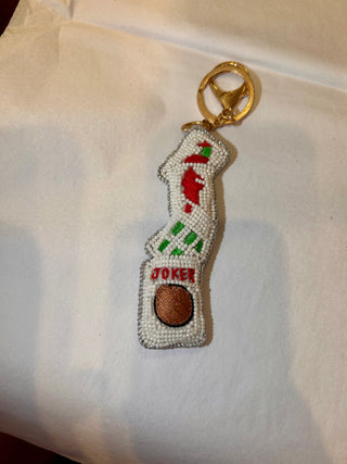 Mahjong Beaded Key Chain - Bag Charm