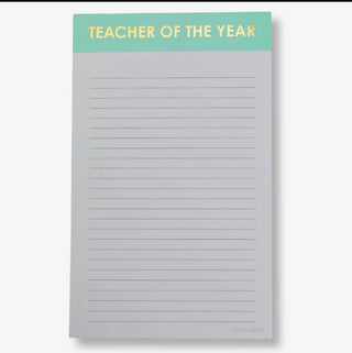 Teacher of the Year - Lined Notepad