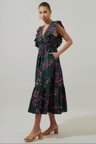 Anissa Floral Fairness Poplin Dress