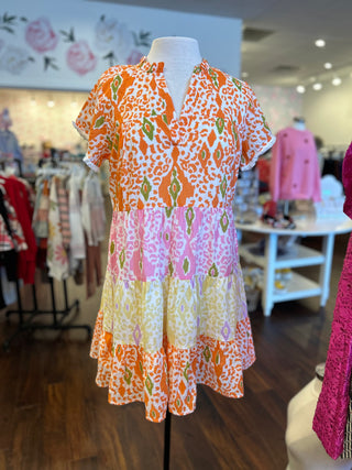 Calli Ikat Print Dress