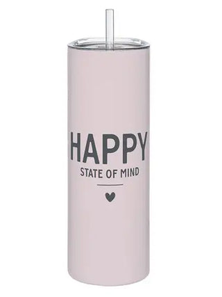 Happy - Skinny Tumbler