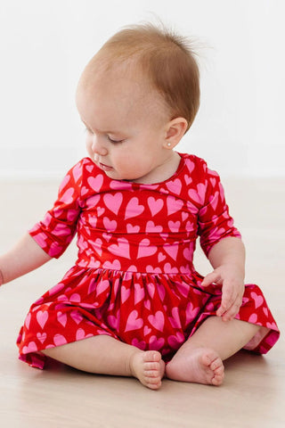 Hearts & Hugs Pocket Twirl Dress/Bodysuit