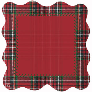 Christmas Tartan Plaid Mahjong Mat