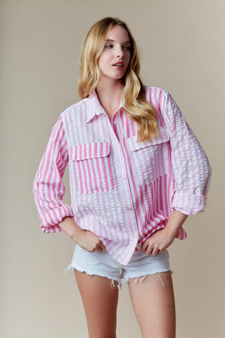 The Barb Stripe Button Shirt