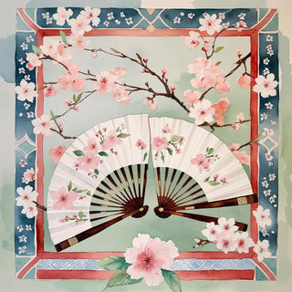 Orchid Fan Mahjong Mat