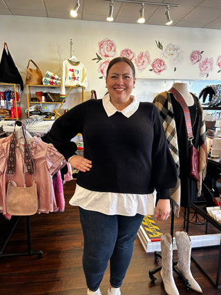 Layered Look Sweater