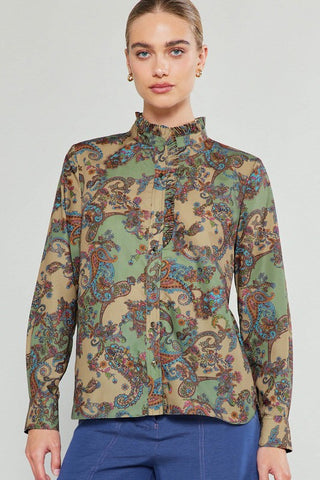 The Adaline Paisley Blouse