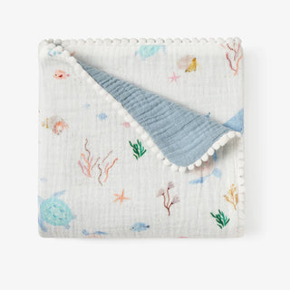 OCEAN ADVENTURE ORGANIC MUSLIN SECURITY BLANKET