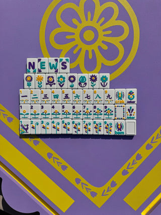 Floral Splash Series Mahjong Tiles