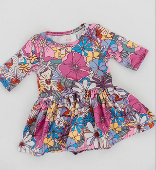 Mauve What's Up Buttercup Twirl Bodysuit