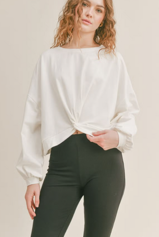 Top of Class Sweatshirt: Ivory
