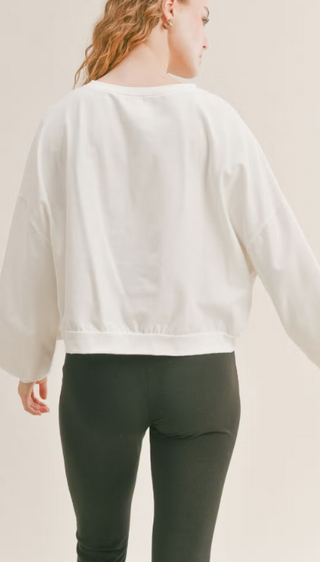 Top of Class Sweatshirt: Ivory