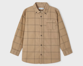 Mayoral Plaid Corduroy Overshirt