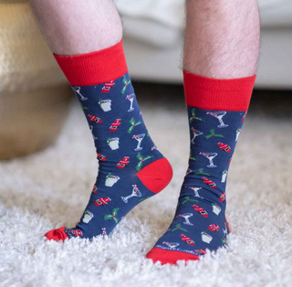 Men's Christmas Cocktails Socks
