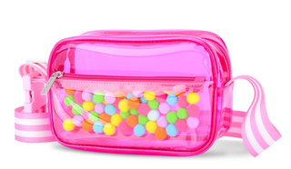 Pom Pom Crossbody Bag