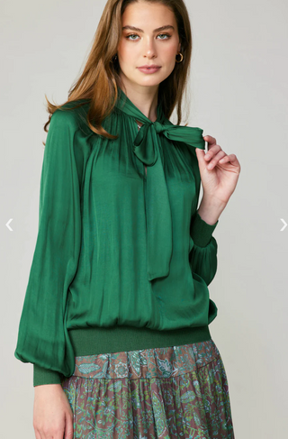 The Lisa Marie Ribbon Tie Blouse