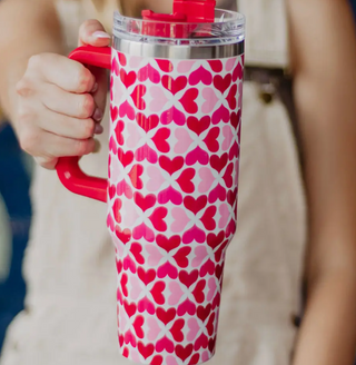 Hearts Valentine Tumbler