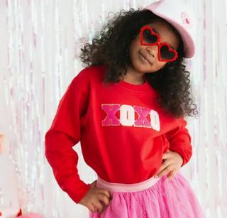 Xoxo Patch Valentine's Day Sweatshirt