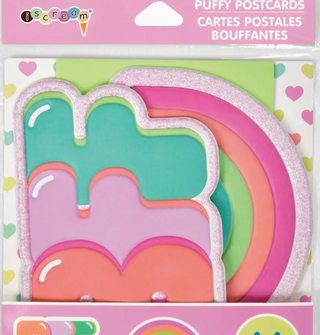 Bff / Rainbow Puffy Postcards