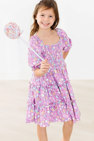 Playful Posey Smocked Dress