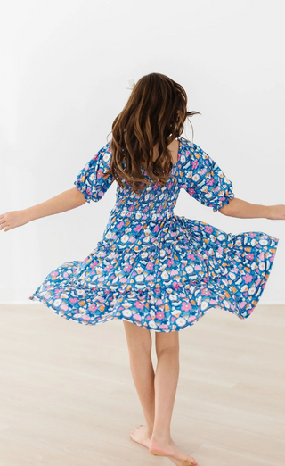 Fluttering Flowers Smocked Dress